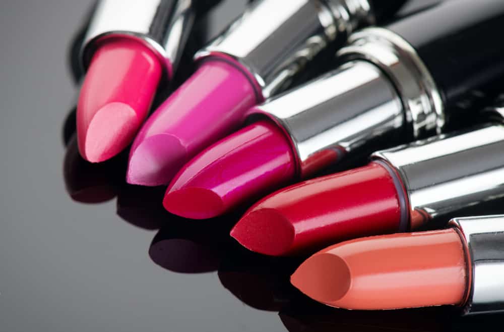 Fashion Colorful Lipsticks over black background