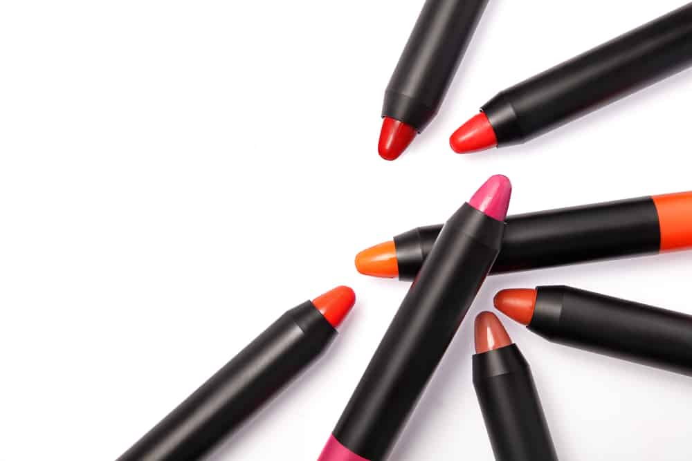 Lipstick pencil isolated on white