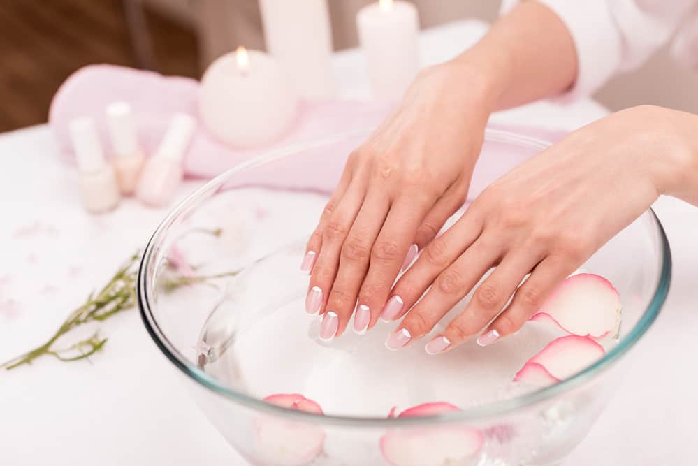 Spa treatment for female hands