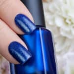 Blue nail polish