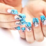 Hands with nail art