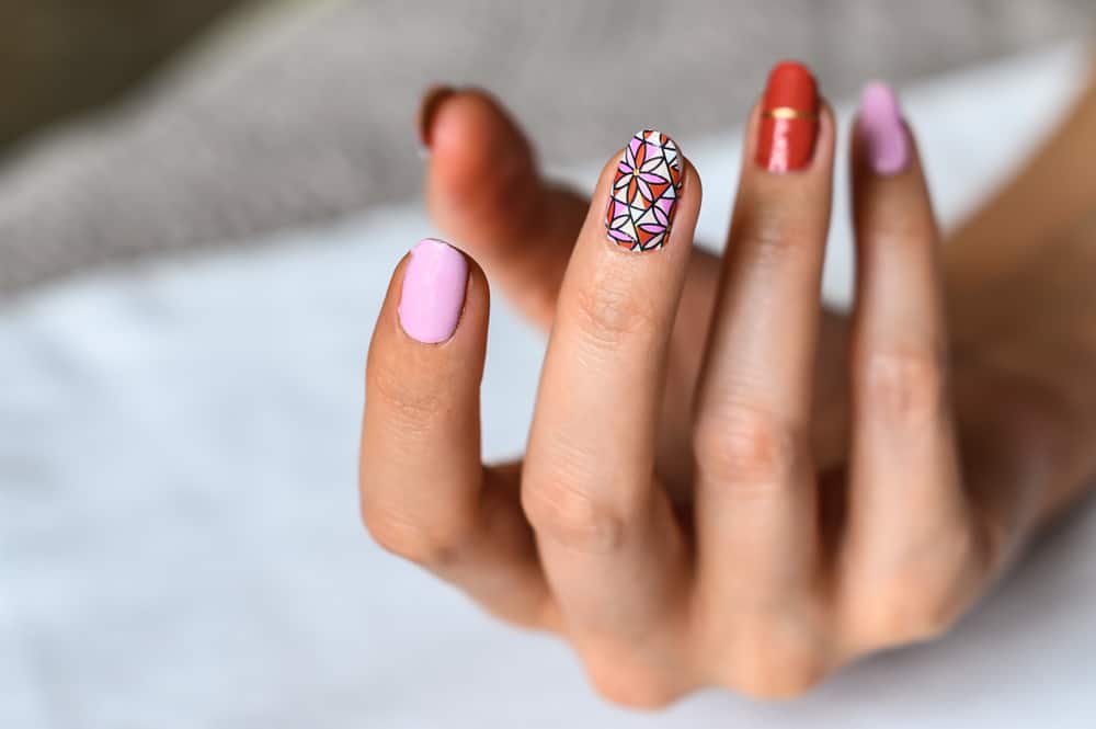 Stock hand and nail photos in various poses. Nail wraps, colourful nails, woman's hands and nails